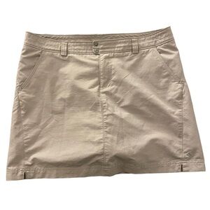 Columbia Omni-Shade Sun Protection Skort Beige size 14